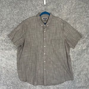 Club Room Men's Button Down Gray Shirt Size XXXL